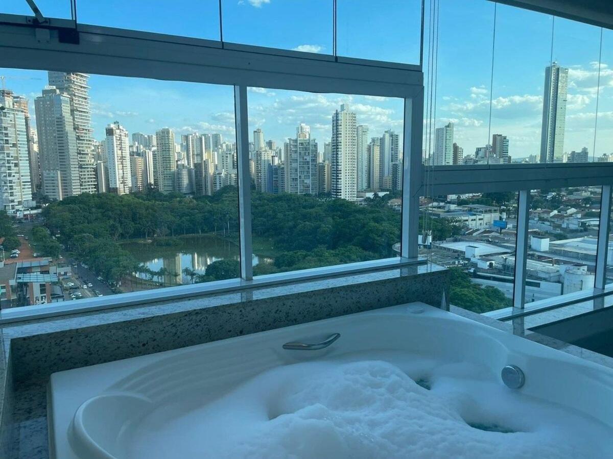 1 Qts.| 2 Hosp. | Jacuzzi Na Varanda | Linda Vista Goiânia Exterior foto